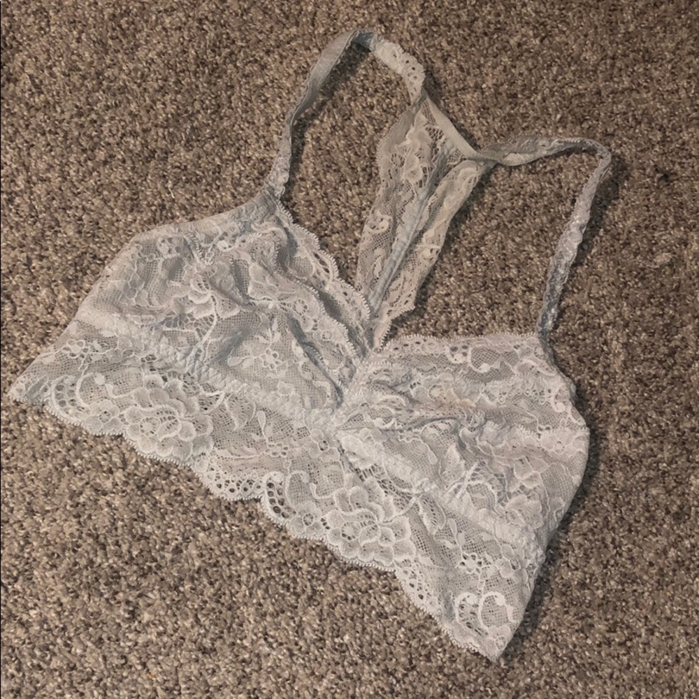 PINK gray bralette